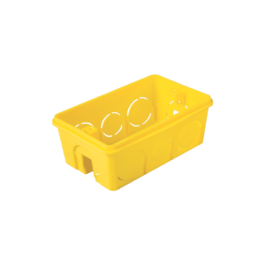 Caixa de Embutir Retangular 4x2 Amarela Tramontina