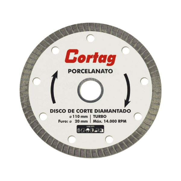 Disco de corte porcelanato Cortag